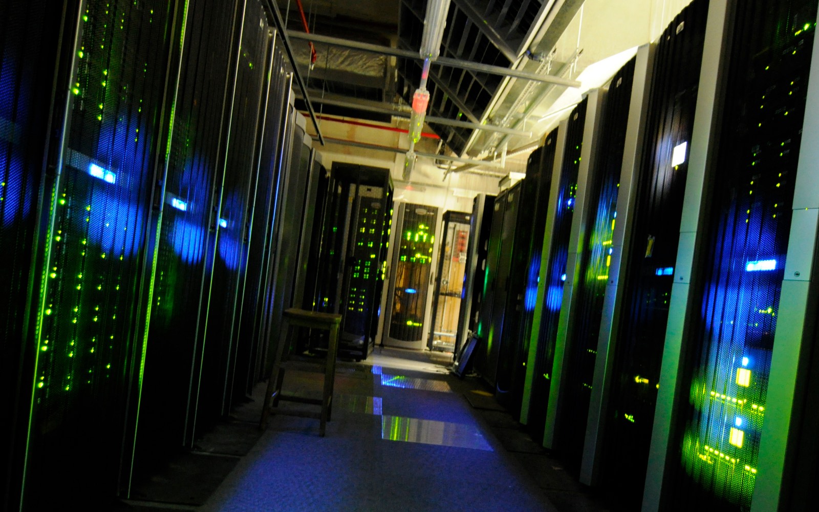 Server aisle of the data centre our platform runs on