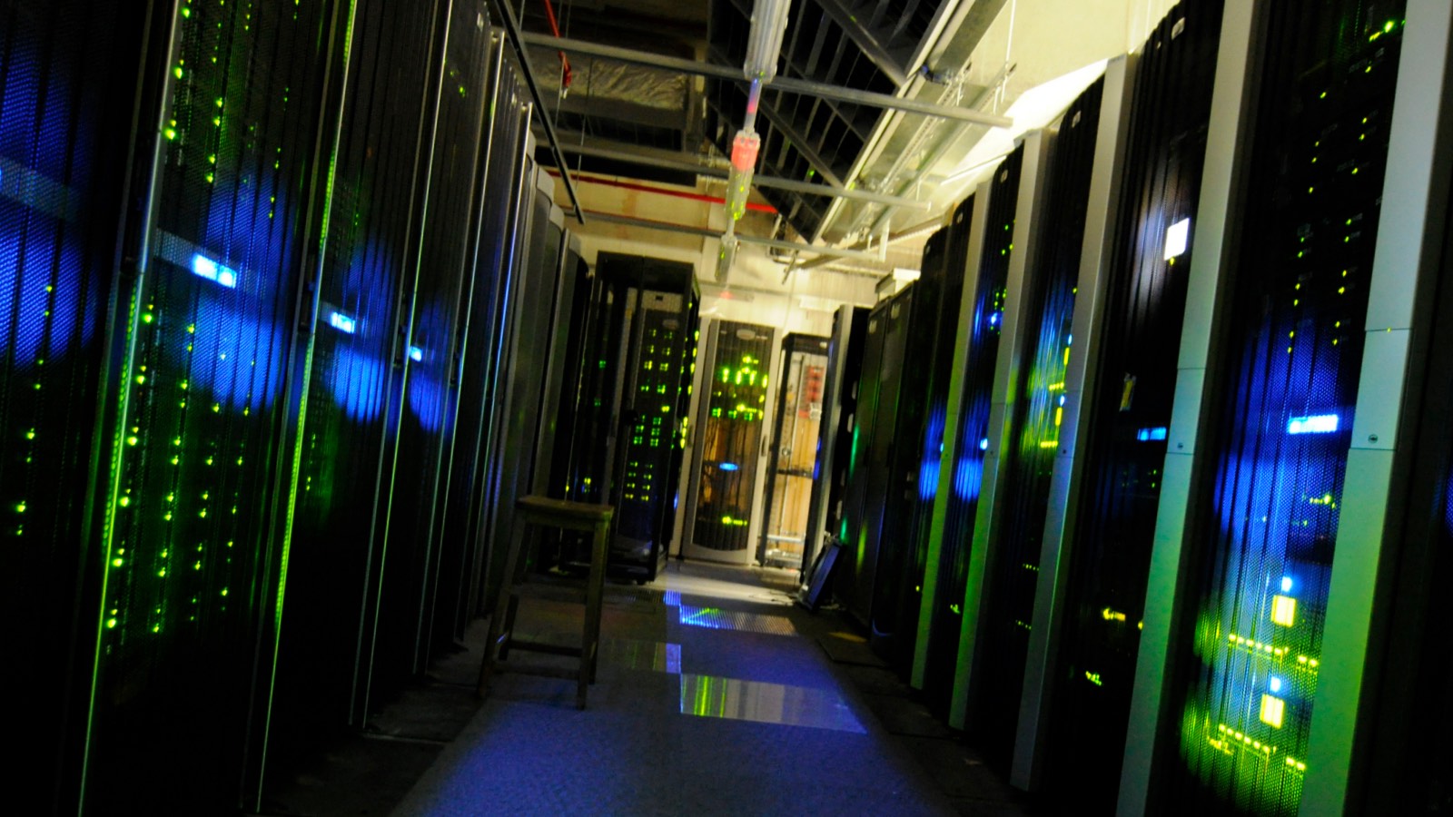 Server aisle of the data centre our platform runs on
